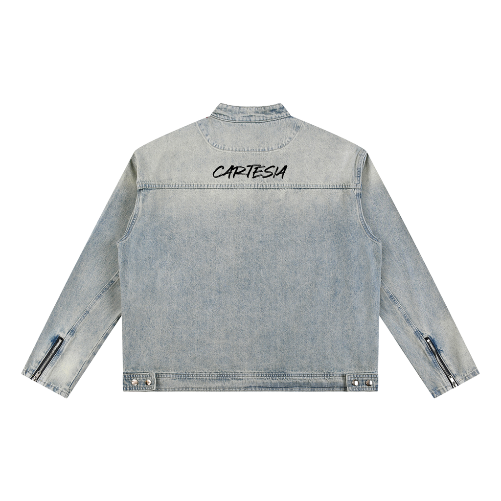 Cartesia Vintage Washed Denim Jacket - Cartesia Clothing