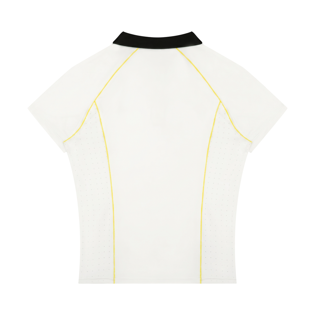 Women’s Slim Fit Quarter-Zip Polo Shirt