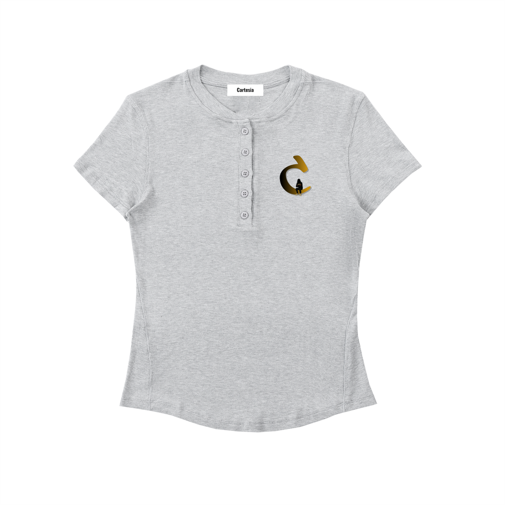 Signature C Modal Bodycon Henley Shirt