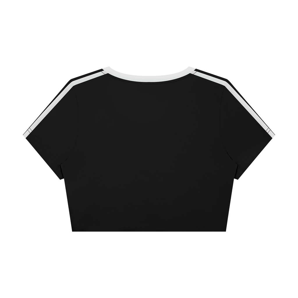 Women’s Slim Fit Color Block Crop Top