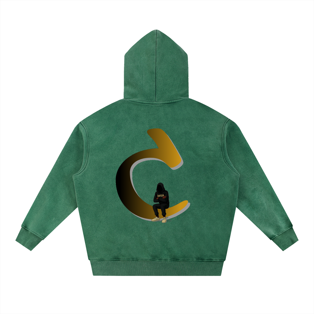 Signature C Snow Washed Fleece Hoodie