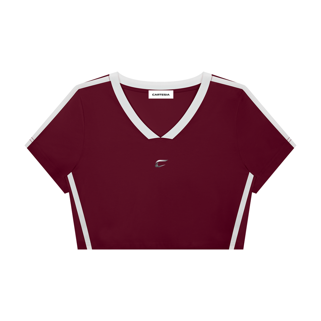 Women’s Slim Fit Color Block Crop Top