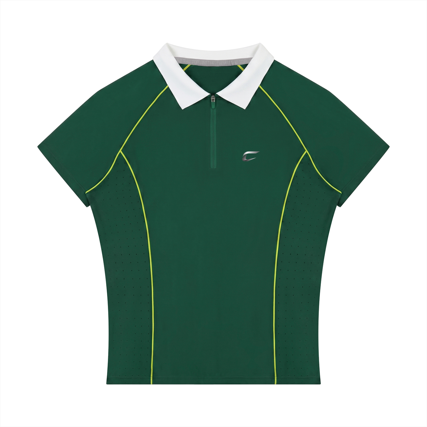 Women’s Slim Fit Quarter-Zip Polo Shirt