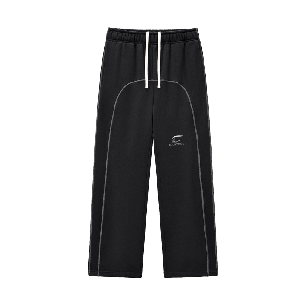 Contrast-Stitched Fleece Sweatpants