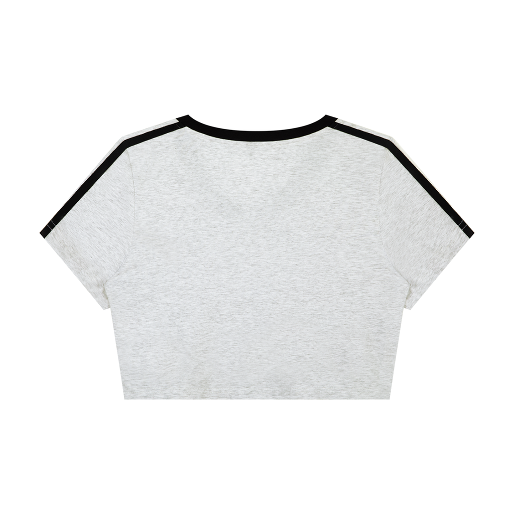Women’s Slim Fit Color Block Crop Top