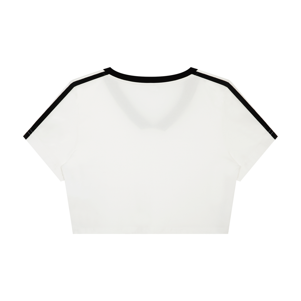 Women’s Slim Fit Color Block Crop Top