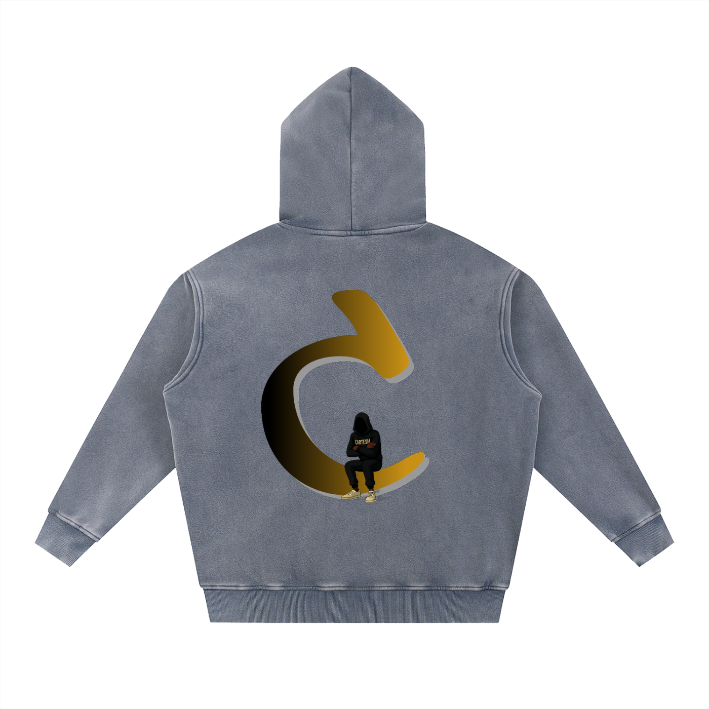 Signature C Snow Washed Fleece Hoodie