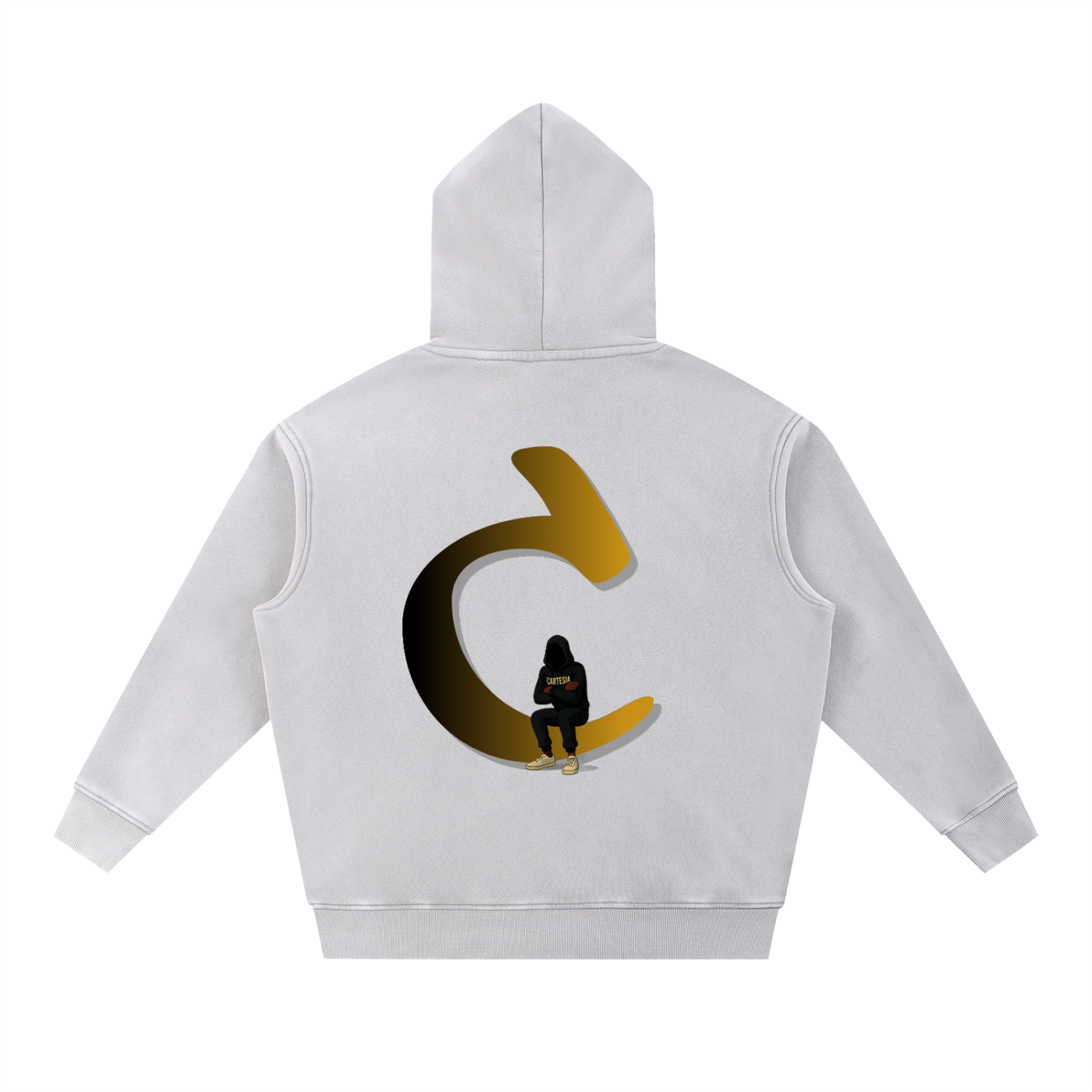 Signature ‘C’ Snow Wash Fleece Oversize Hoodie - Cartesia Clothing