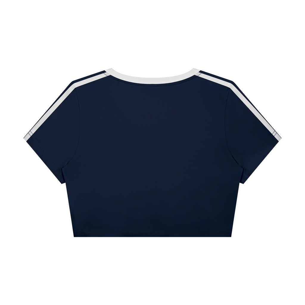 Women’s Slim Fit Color Block Crop Top