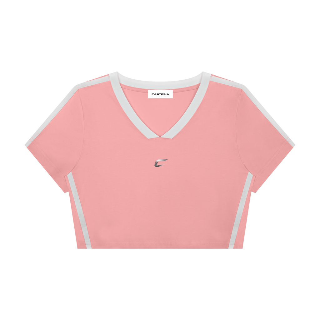 Women’s Slim Fit Color Block Crop Top