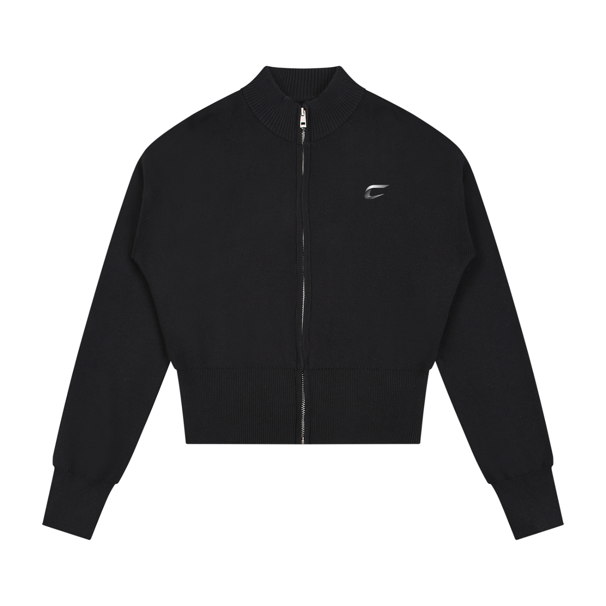 Women’s Mock Neck Zip Up Cardigan