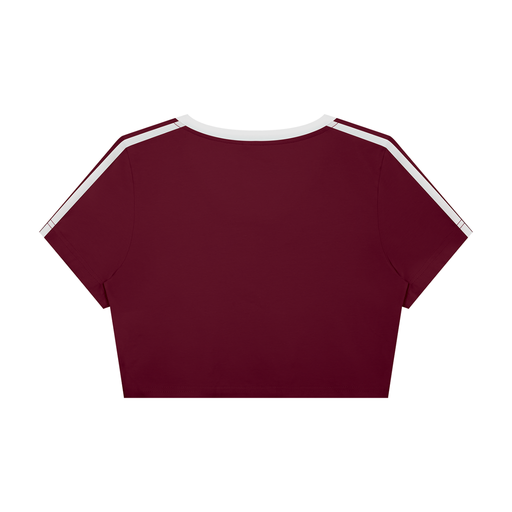 Women’s Slim Fit Color Block Crop Top