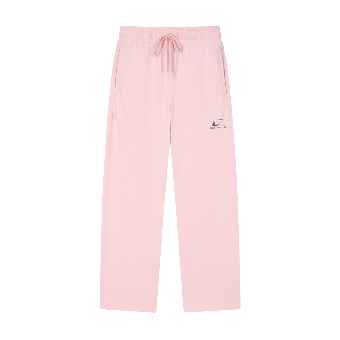 Solid Color Straight-Leg Sweatpants