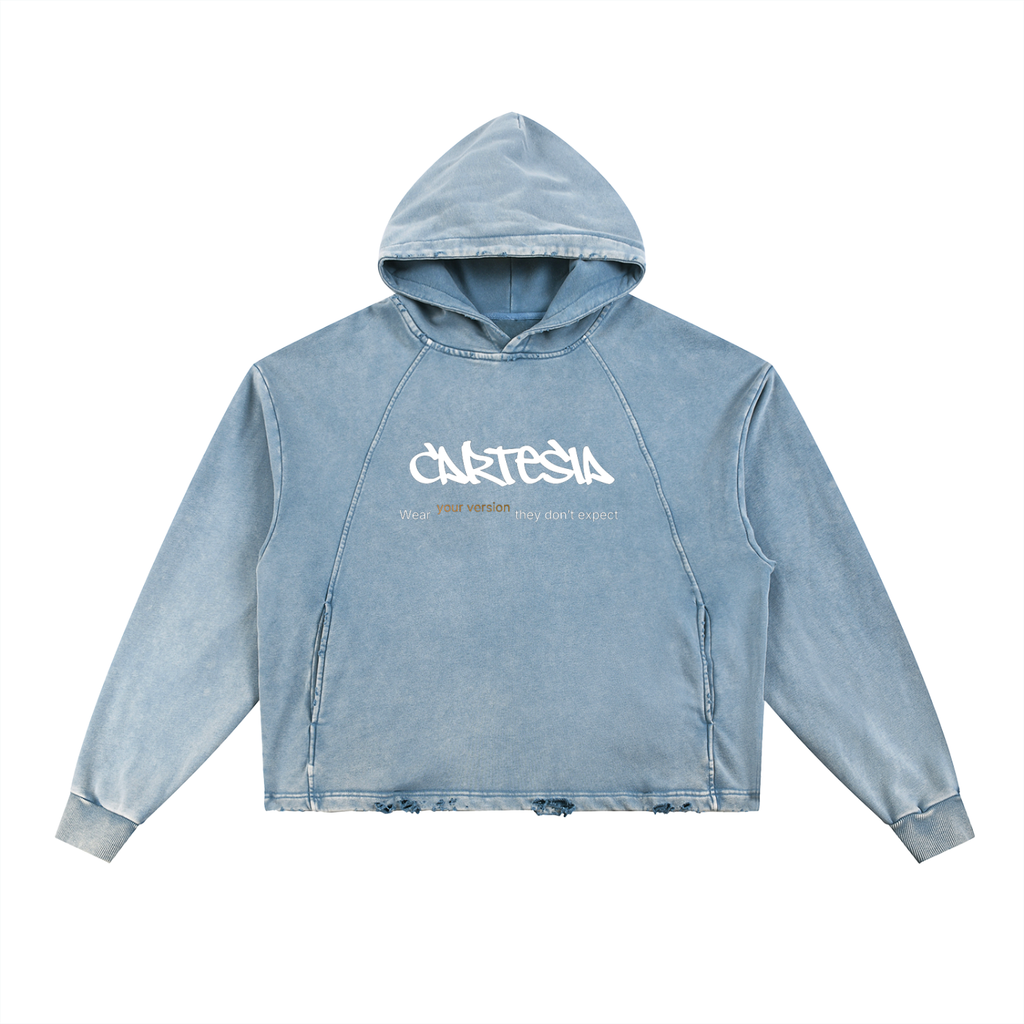 The 11 Range Vintage Frayed-Hem Hoodie
