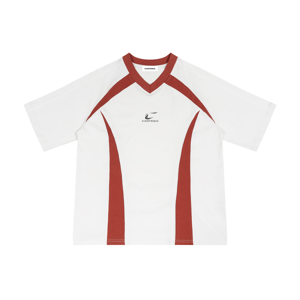 Color Block V-Neck T-Shirt