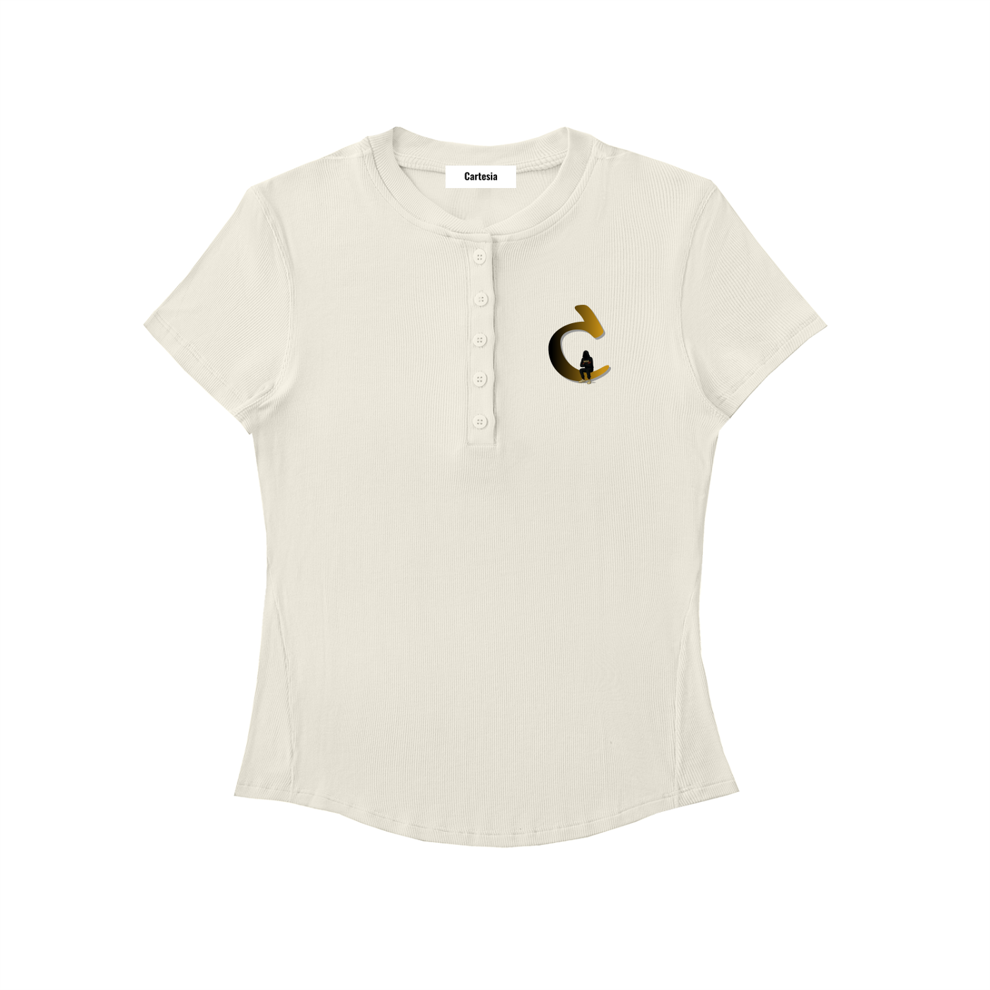 Signature C Modal Bodycon Henley Shirt