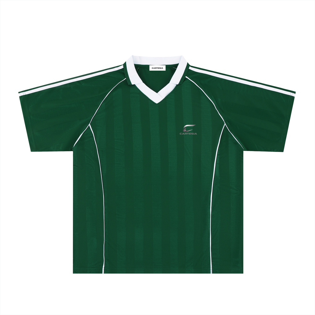 Shadow Stripe Collared Soccer Jersey