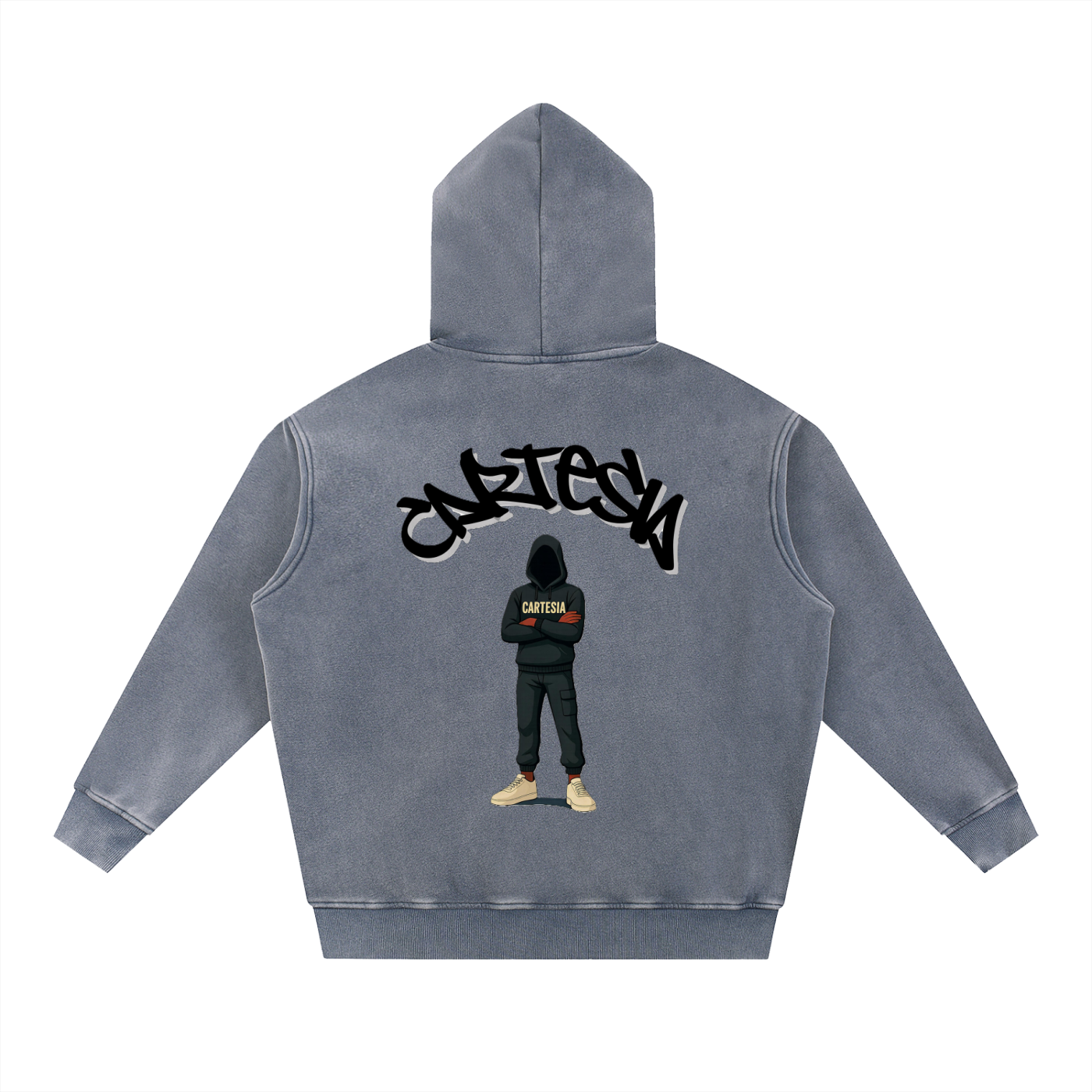 S1.E1 - Rest Snow Wash Fleece Oversize Hoodie