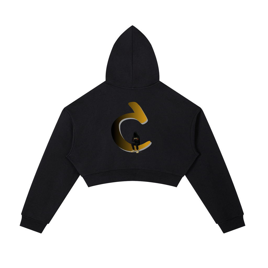 Signature C Cropped Zip-Up Hoodie