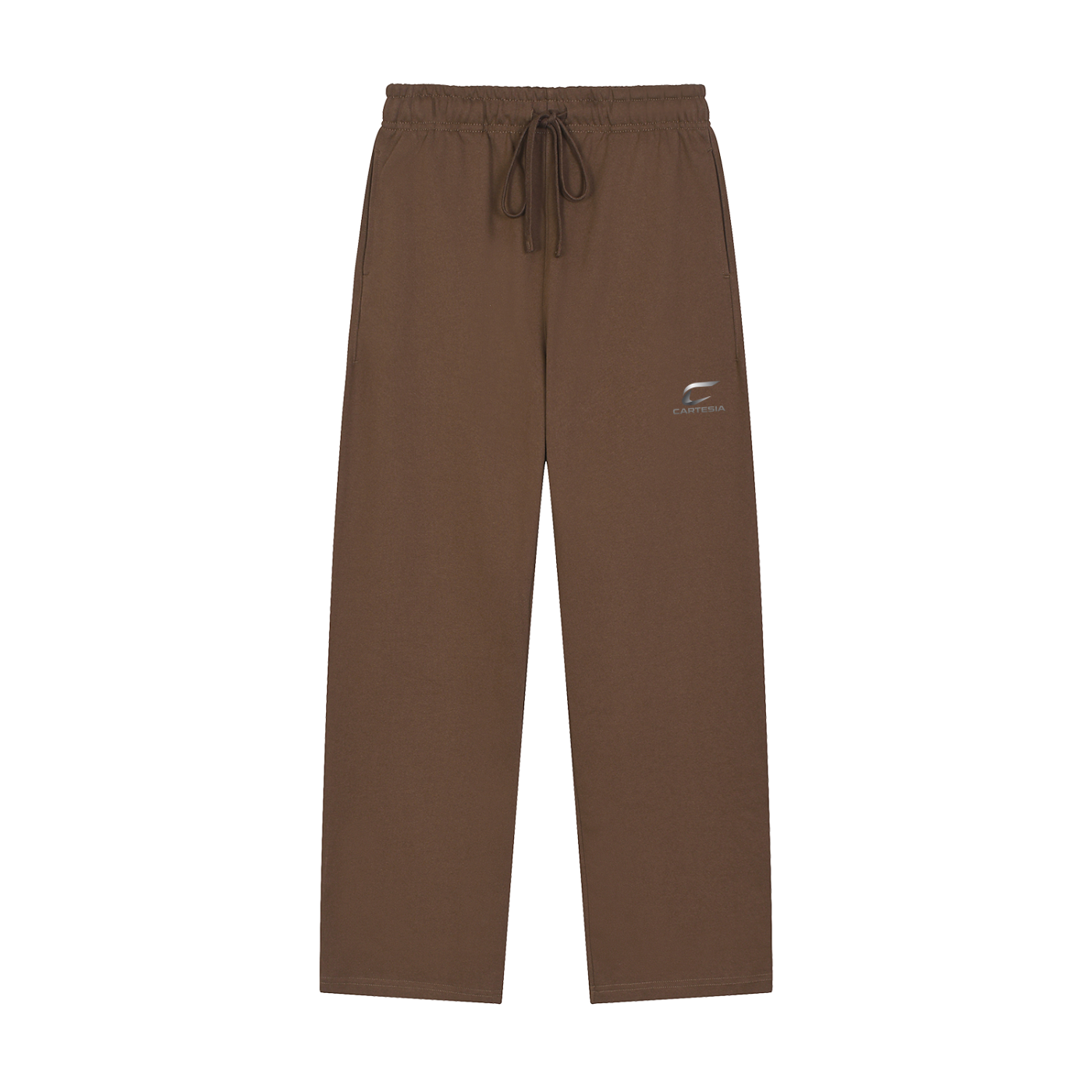 Solid Color Straight-Leg Sweatpants
