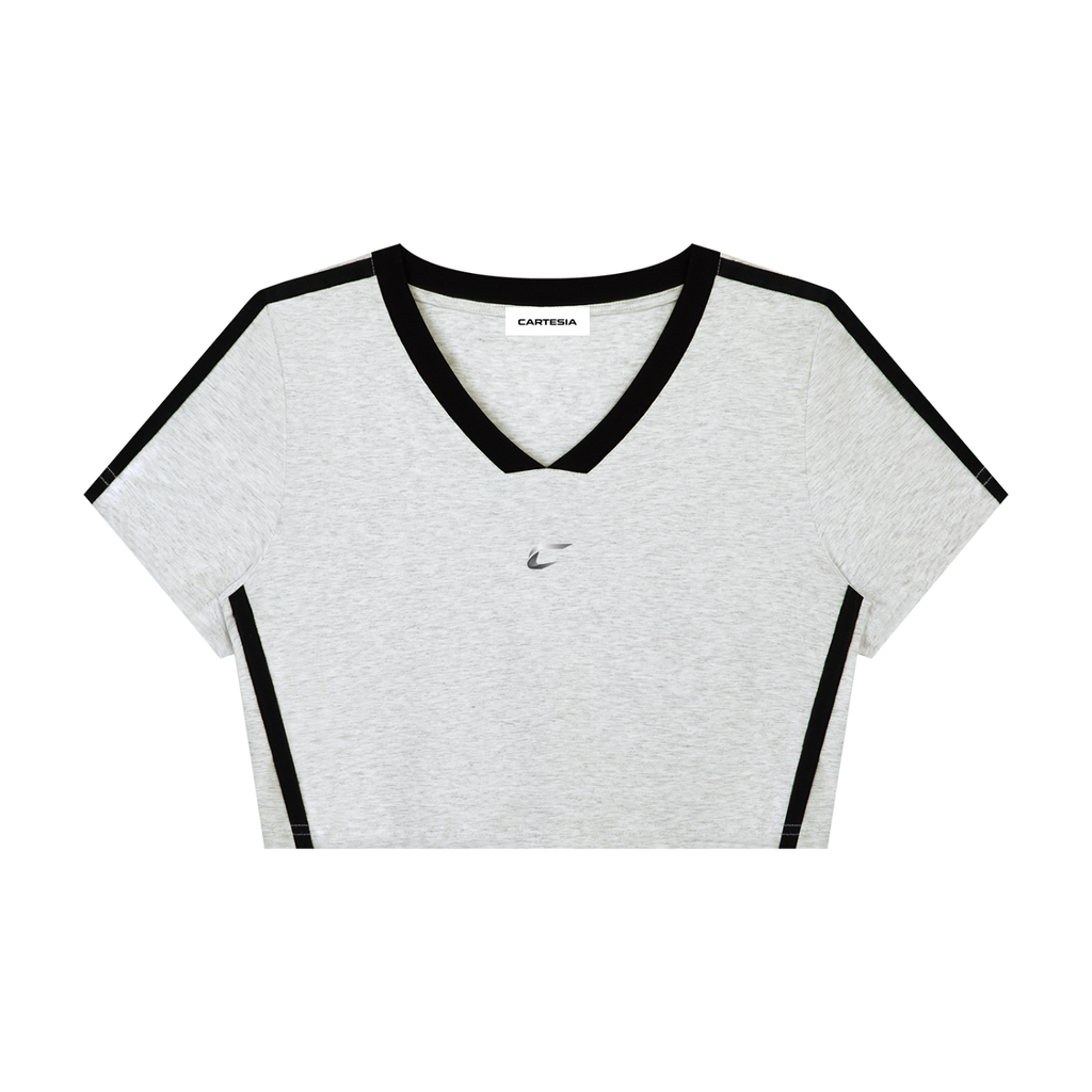 Women’s Slim Fit Color Block Crop Top
