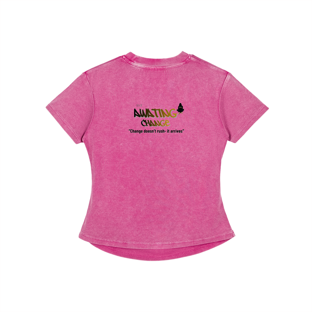 S1.E2 - Awaiting Change with Cartesia Vintage Washed Bodycon Cotton T-Shirt