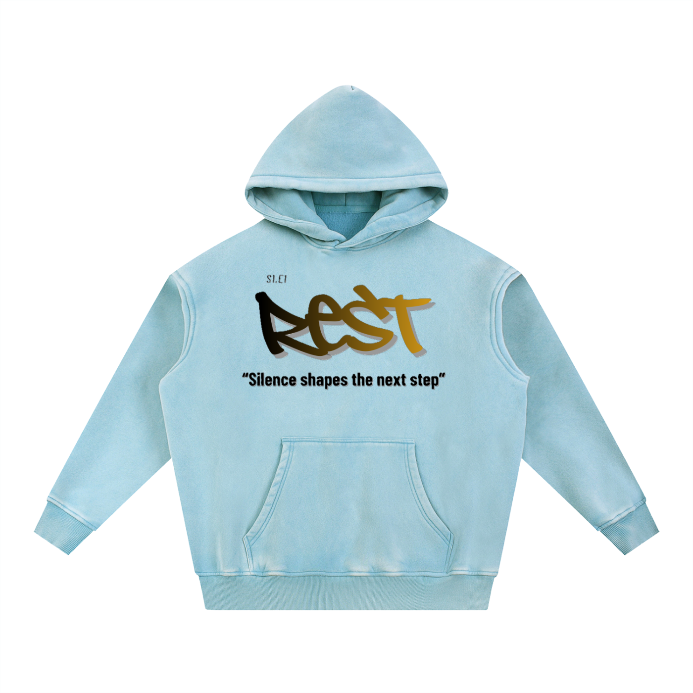 S1.E1 - Rest Snow Wash Fleece Oversize Hoodie