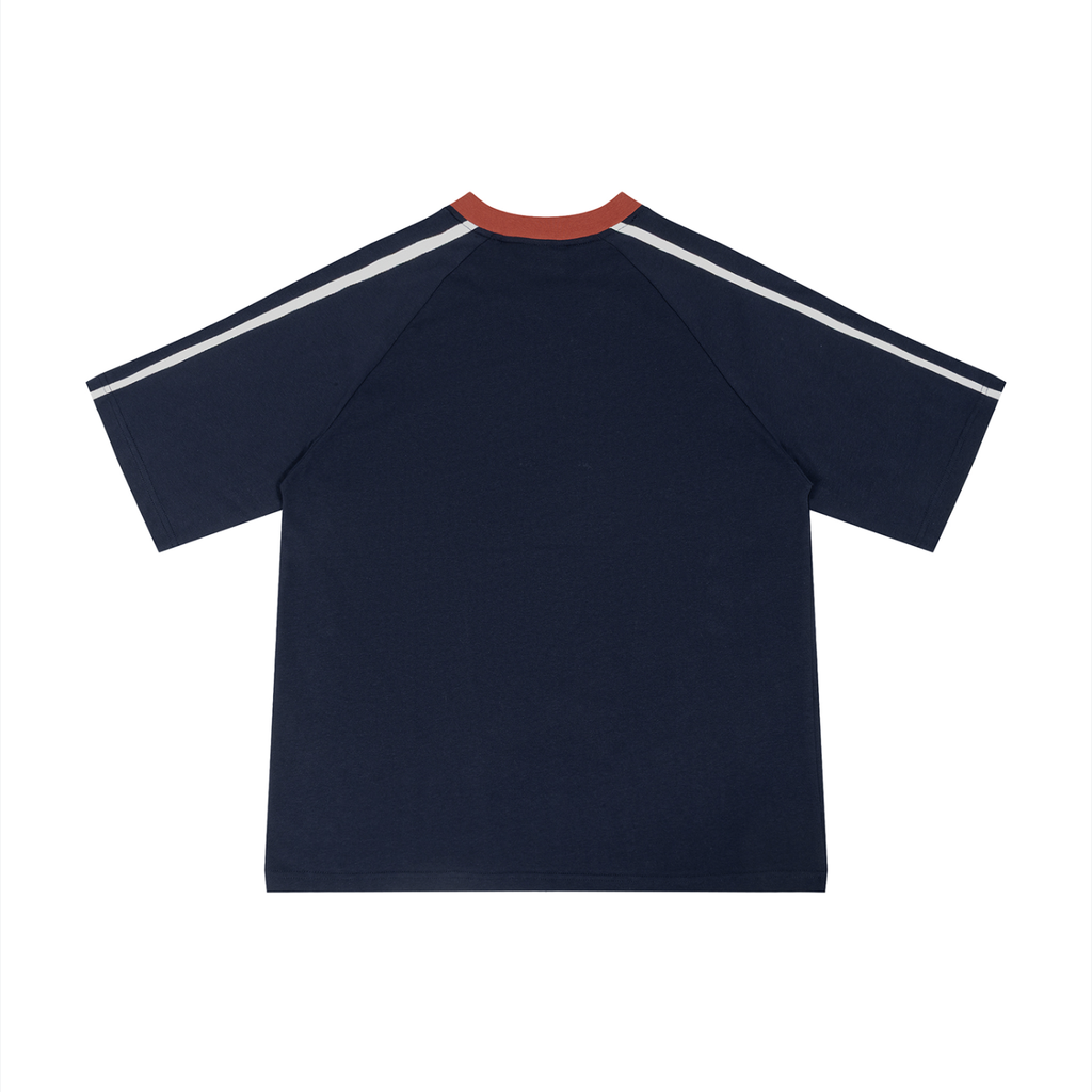 Color Block V-Neck T-Shirt
