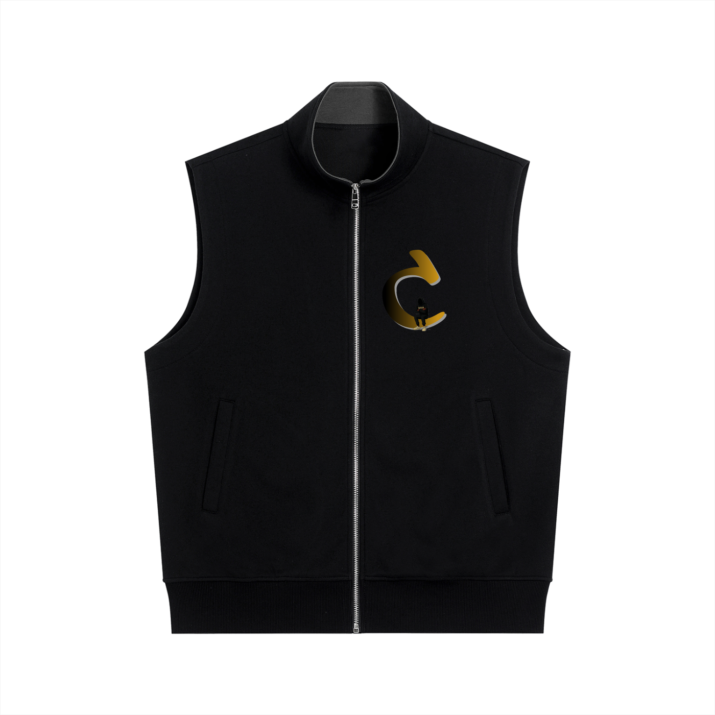 Black coloured Vest (front)