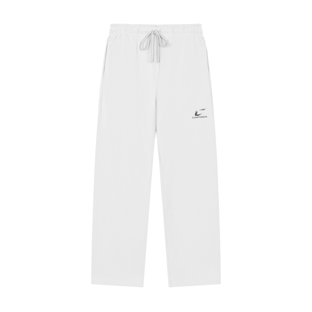 Solid Color Straight-Leg Sweatpants