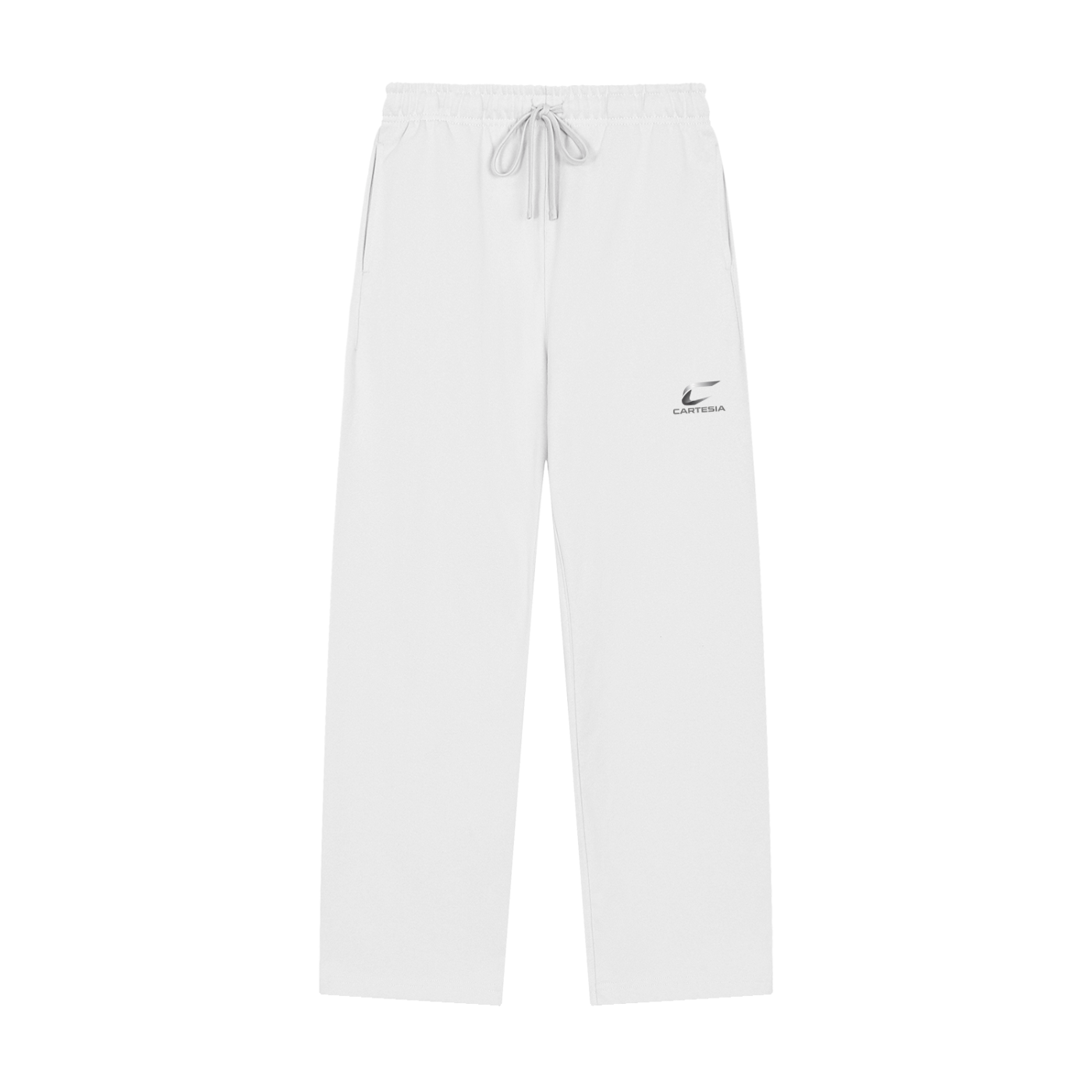 Solid Color Straight-Leg Sweatpants