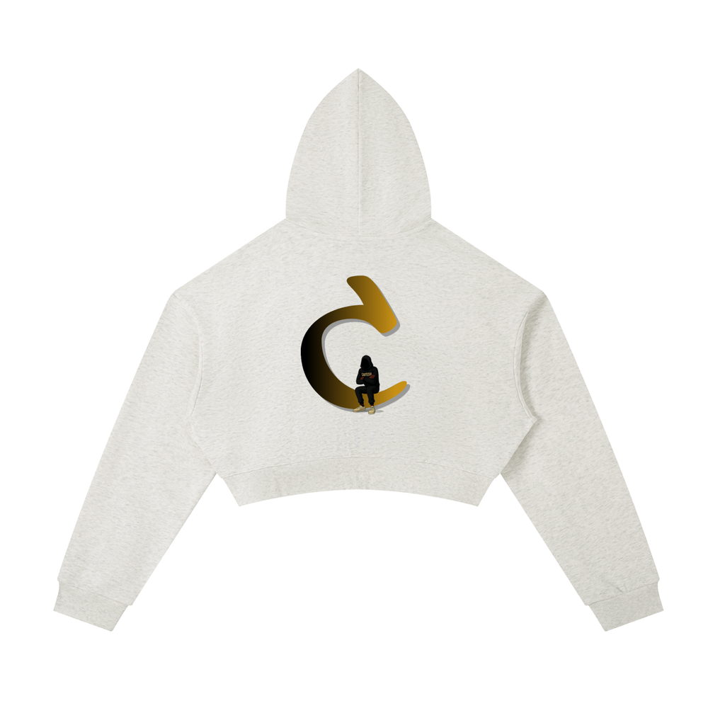 Signature C Cropped Zip-Up Hoodie