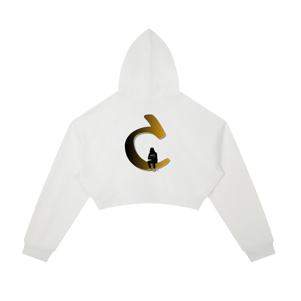 Signature C Cropped Zip-Up Hoodie