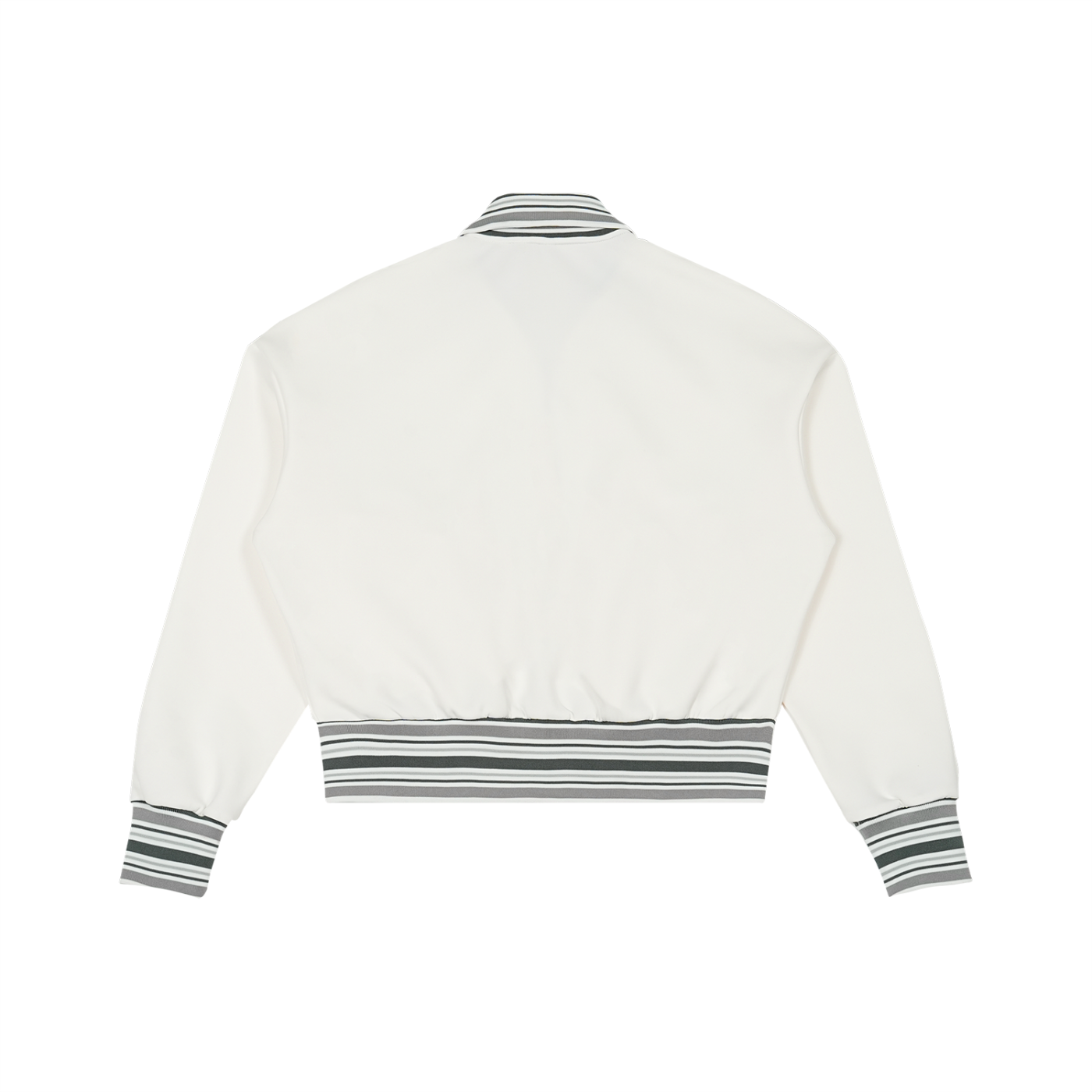 Cartesia Striped Collar Zip Jacket