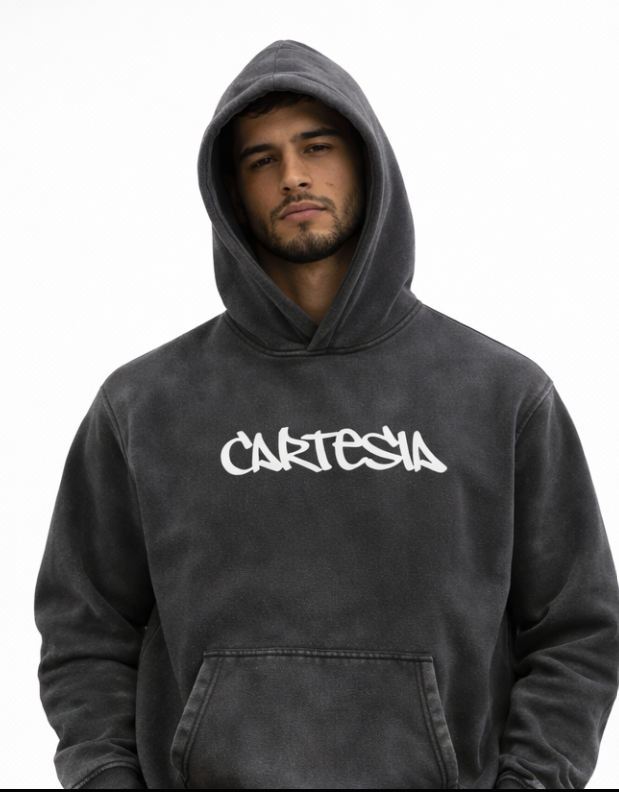Signature ‘C’ Snow Wash Fleece Oversize Hoodie