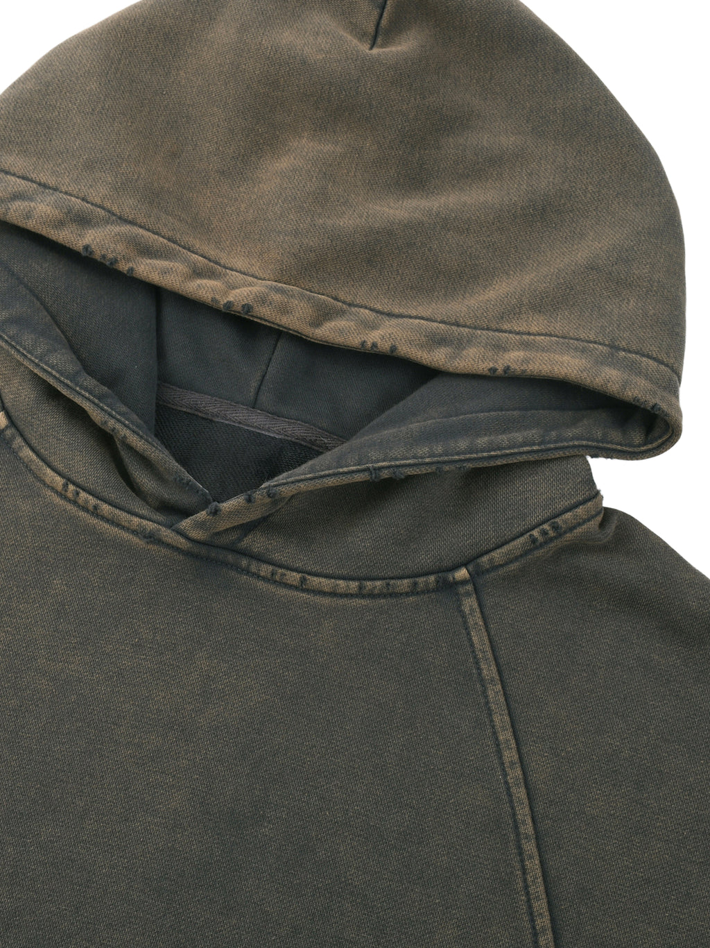 The 11 Range Vintage Frayed-Hem Hoodie