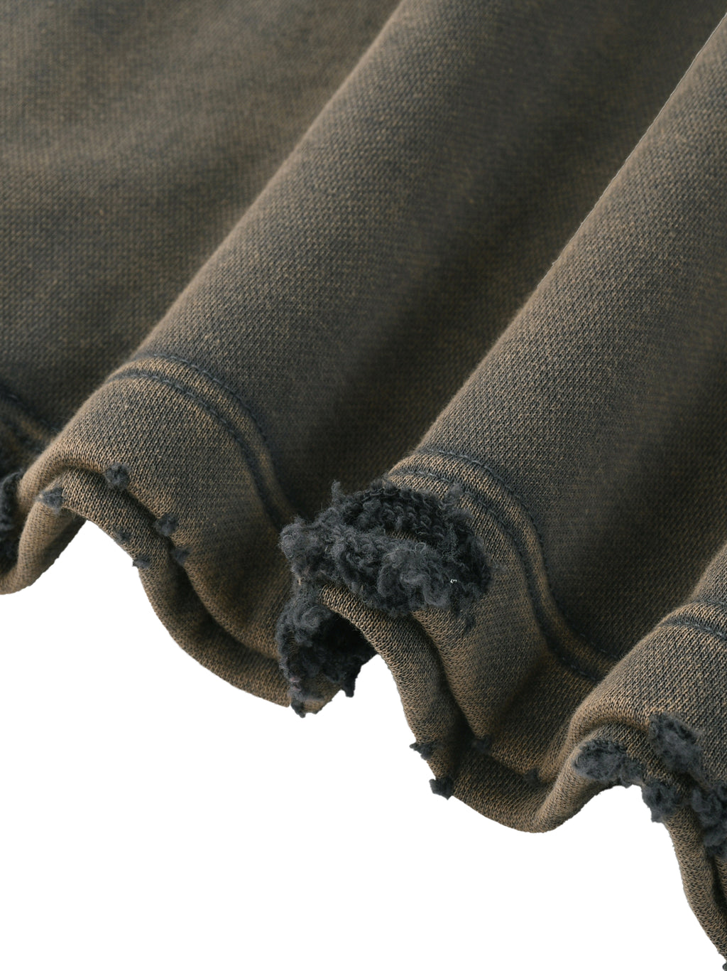 The 11 Range Vintage Frayed-Hem Hoodie