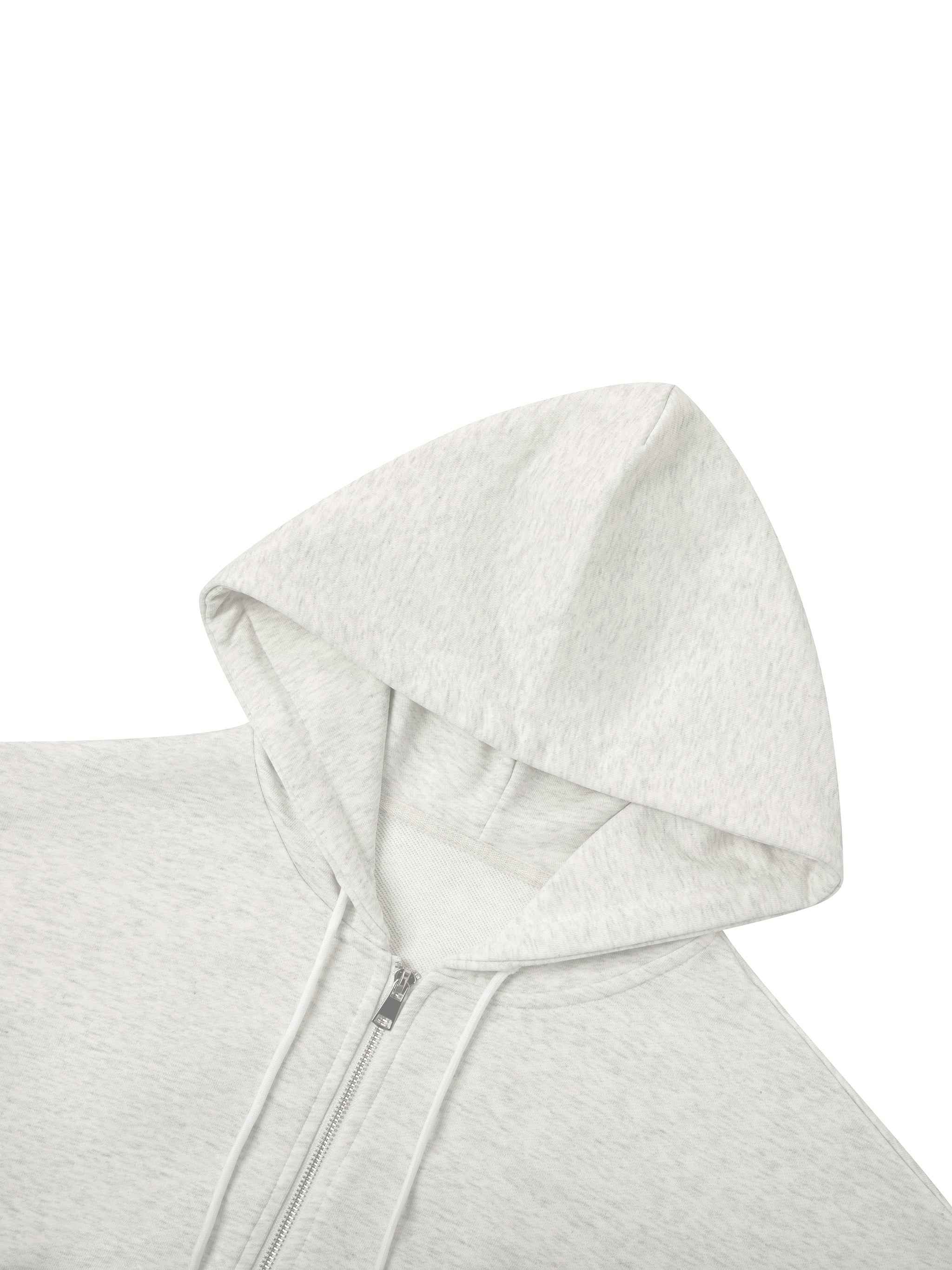 Cartesia Cropped Zip-Up Hoodie